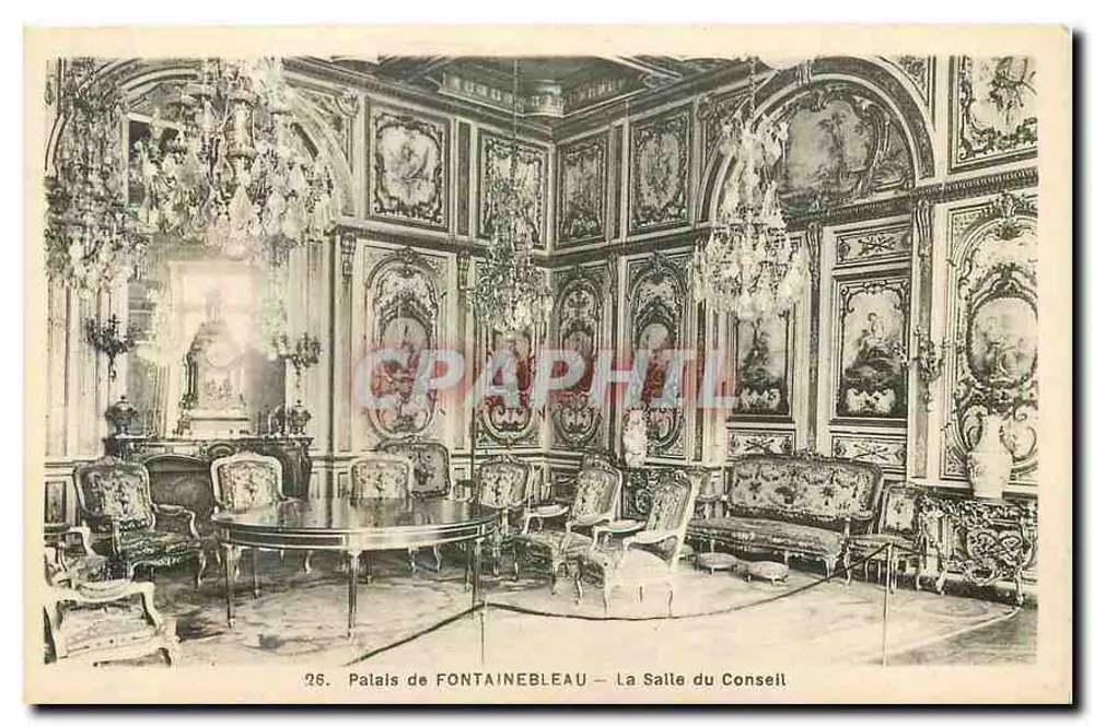 Schloss FONTAINEBLEAU — Die Ratshalle — n°25 - Vorderseite