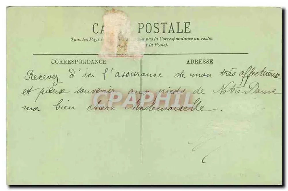 Lourdes — La Basilique, les Piscines et la Grotte — LL. - Verso