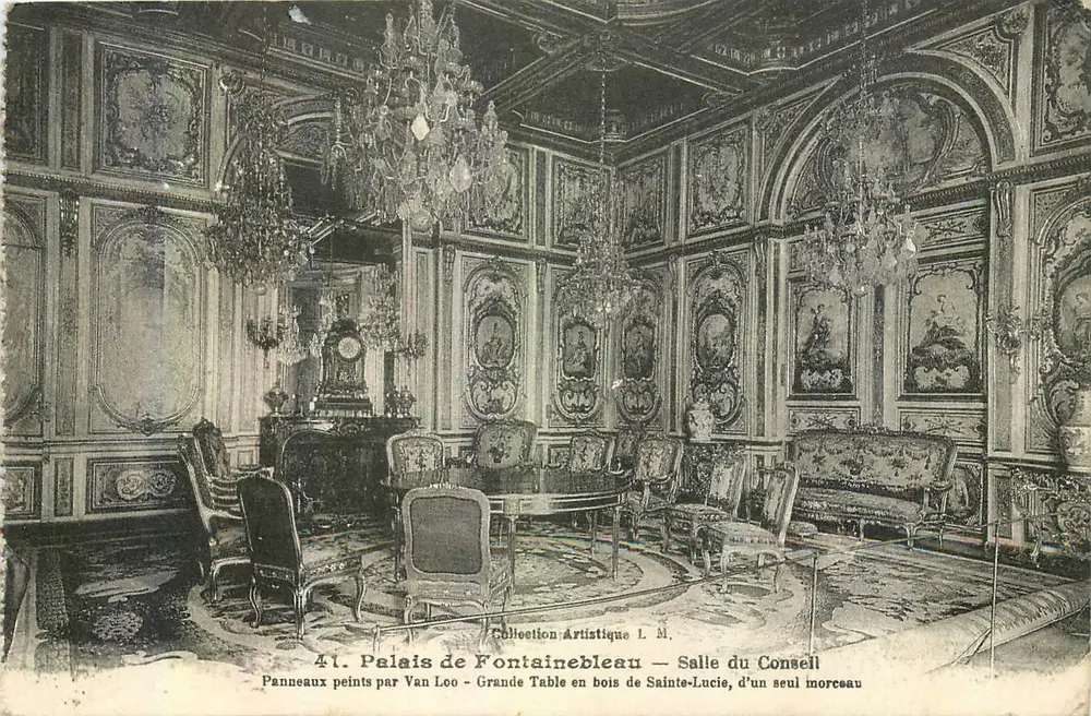 Palais de Fontainebleau — Salle du Conseil — Collection Artistique L.M. - Recto