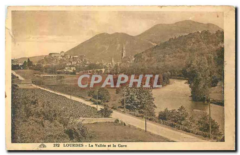 Lourdes - La Valle e il Gave — n°222 - Recto