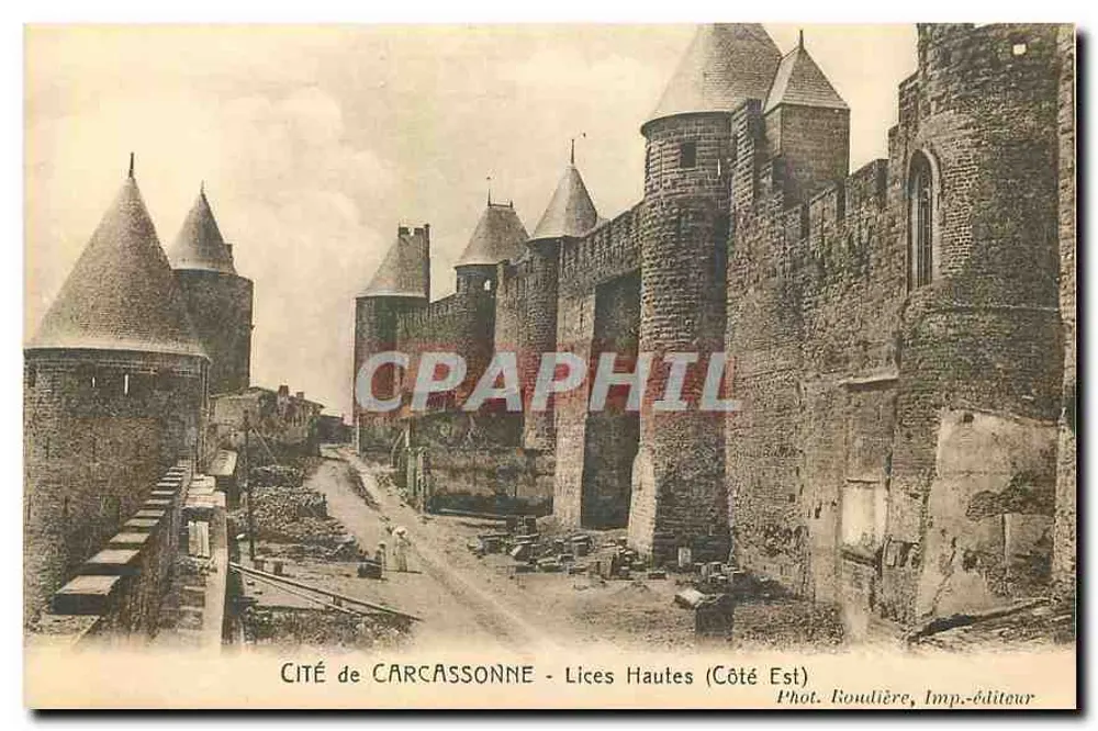 Cidade de Carcassonne - Lices Hautes (Lado Leste) — Fot. Roulière, Imp.-editora - Frente