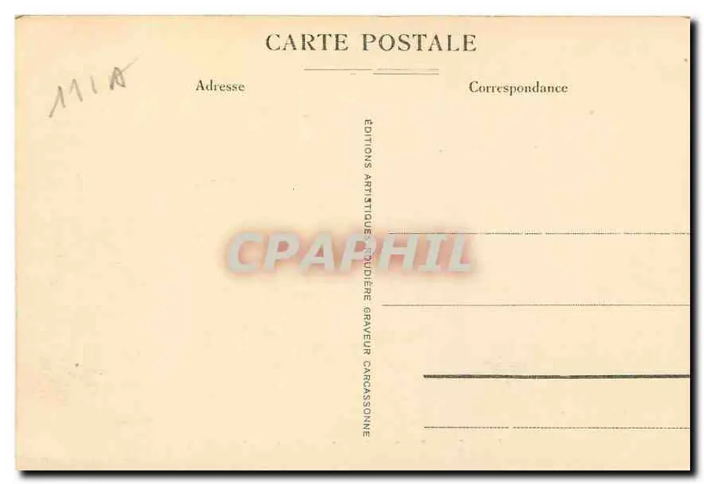Cidade de Carcassonne - Lices Hautes (Lado Leste) — Fot. Roulière, Imp.-editora - Verso