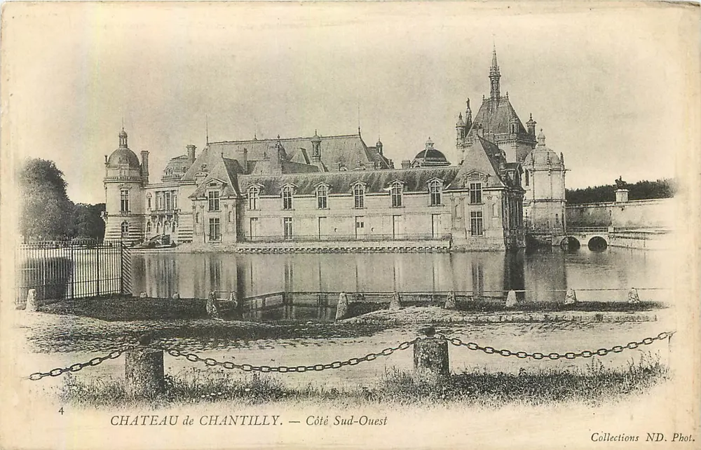 Castelo de Chantilly — Lado Sudoeste — Coleções ND. Fot. - Frente
