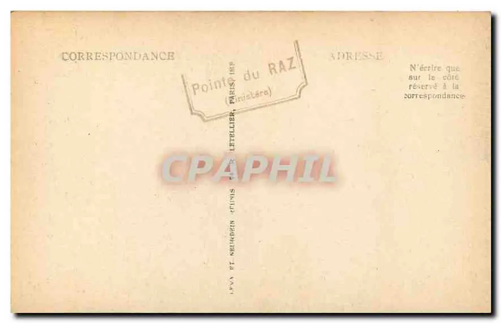 Pointe-du-Raz — Die Höhle der Corinorans von « Roch Mourfil » gesehen - Rückseite