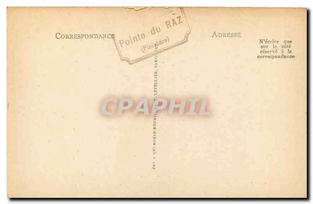 La Pointe-du-Raz — Le Sphinx et la Pointe — ND - Verso