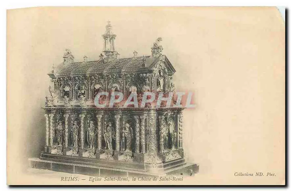 Reims — Kirche Saint-Rémi, das Reliquiar von Saint-Rémi — Sammlung ND. Pbot. - Vorderseite