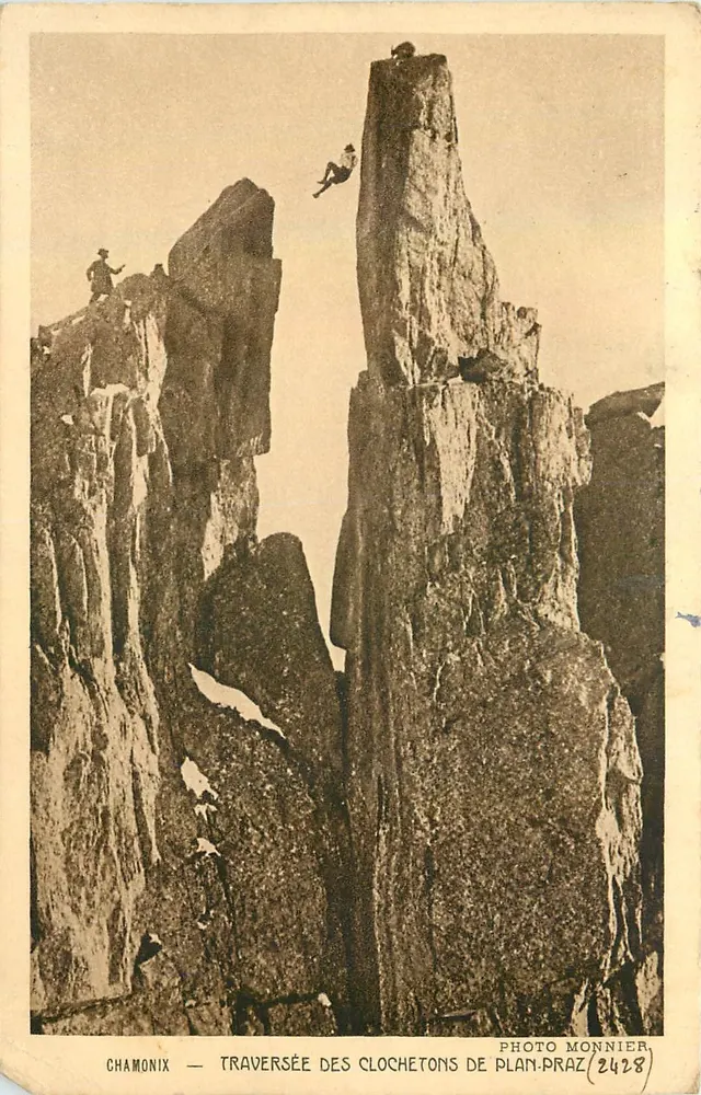 Chamonix — Traversada dos Clochetons de Planpraz — Foto Monnier (2428) - Frente