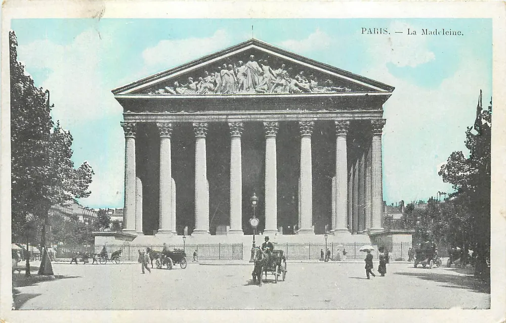 Paris — A Madeleine — Editor não visível - Frente