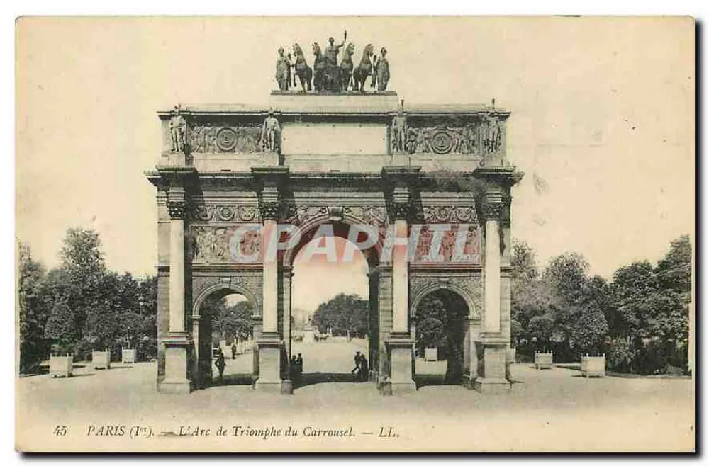 PARIS (1er) — O Arco do Triunfo do Carrousel — LL. - Frente
