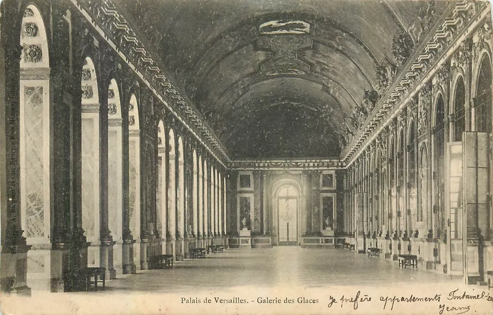 Palais de Versailles - Galerie des Glaces — éditeur Fontaine-le-Geours - Recto