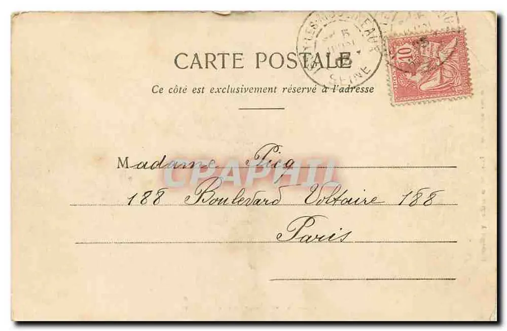 Palais de Versailles - Galerie des Glaces — éditeur Fontaine-le-Geours - Verso