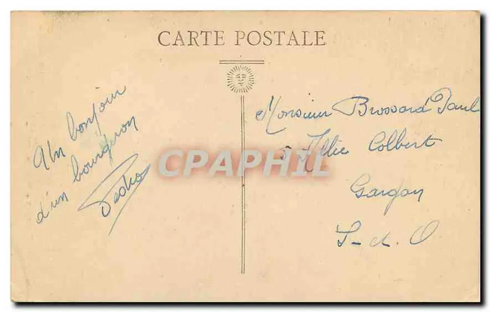 Bourges — Estátua de Luís XI, por J. Baffier - Verso