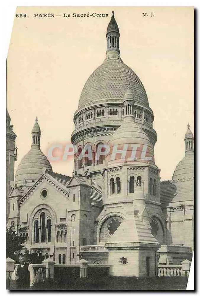 PARIS — A Sacré-Cœur — M. J. — n° 659 - Frente
