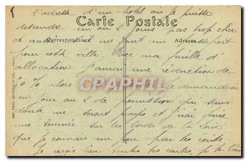 PARIS — Bois de Boulogne, der Große See — ND. Phot. - Rückseite
