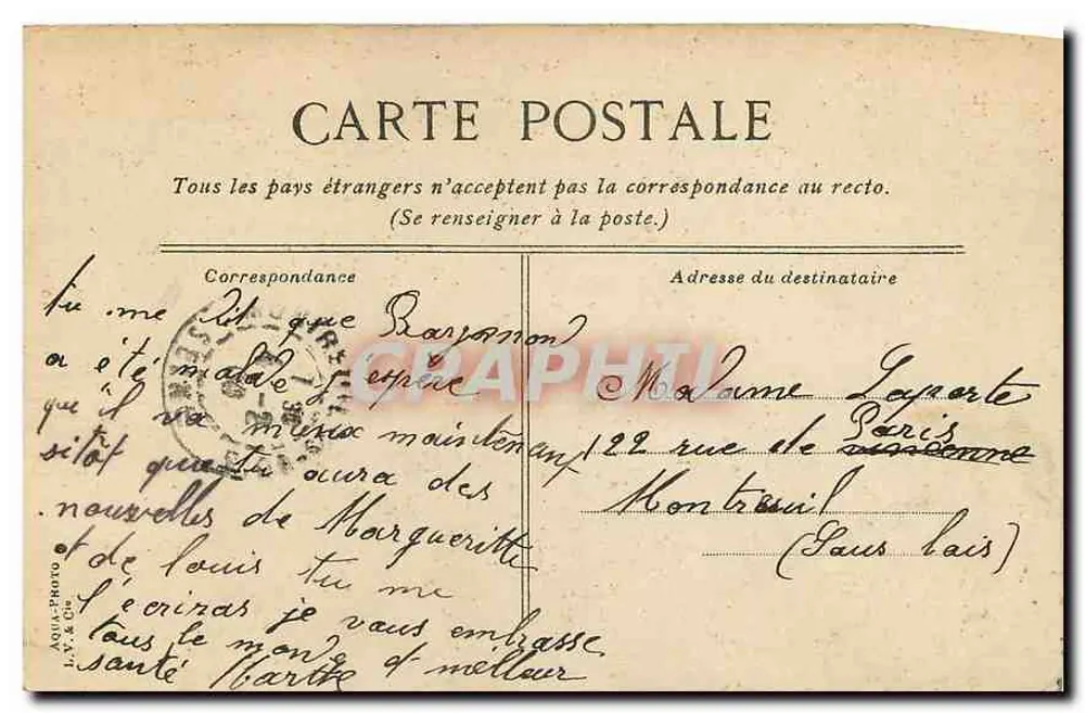 Arques-la-Bataille — O donjon — editor L.V. & Cie - Verso