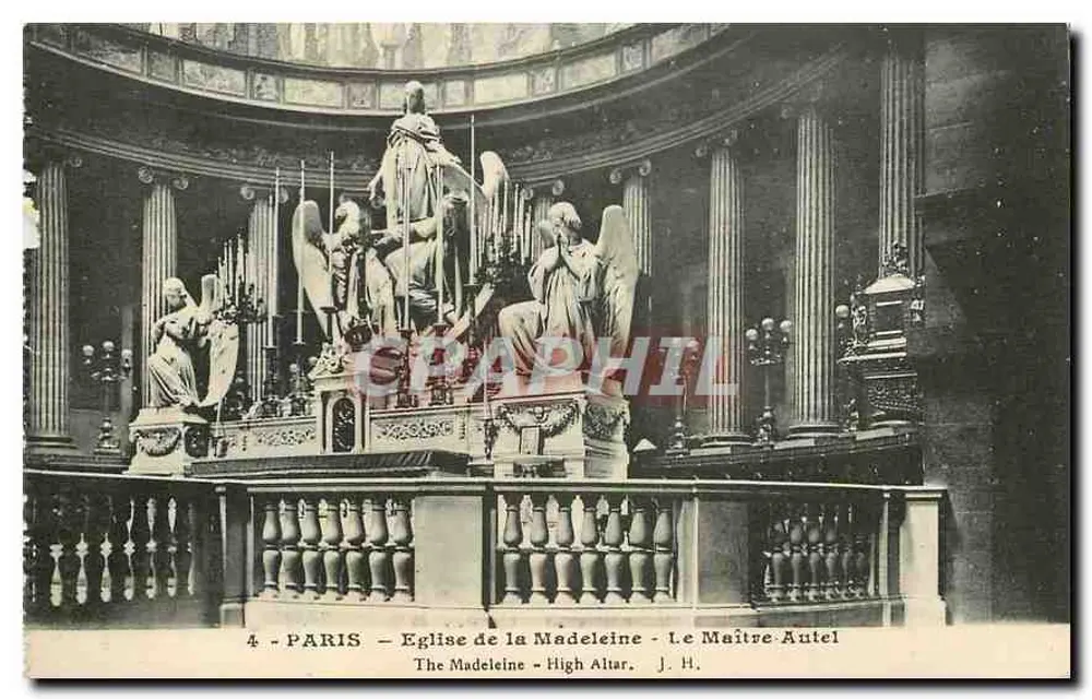 Paris - Église de la Madeleine - Le Maître Autel - Recto