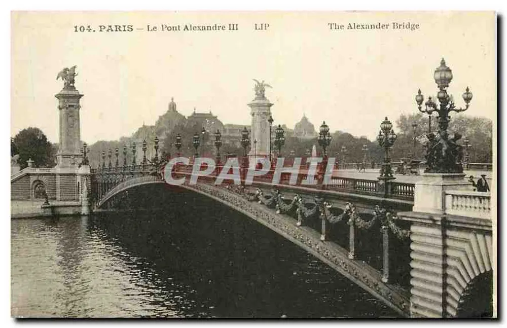 Paris — O Pont Alexandre III — LIP - Frente