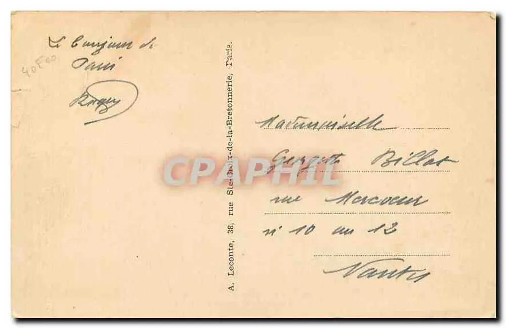 Paris — Place de la Bastille — editor desconhecido, n° 45 - Verso