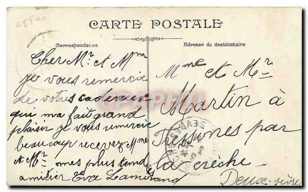 Paris. O Hotel de Ville — editor V.V. & Cie, n° 847 - Verso