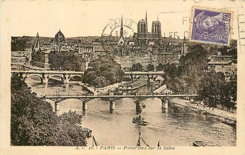 Paris — Panorama sobre a Sena — A.C. 16 - Frente