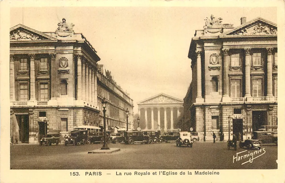 Paris — Die Königliche Straße und die Kirche der Madeleine — Harmignies, n°153 - Vorderseite