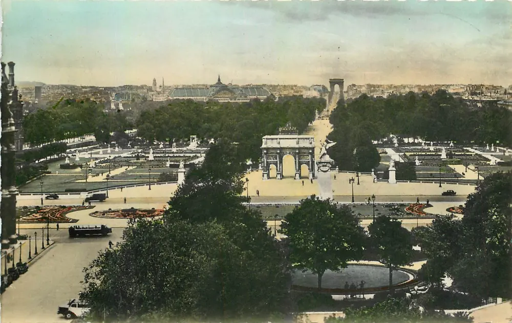 Panorama sobre as Tuileries — Paris — AC. 41. PARIS - Frente