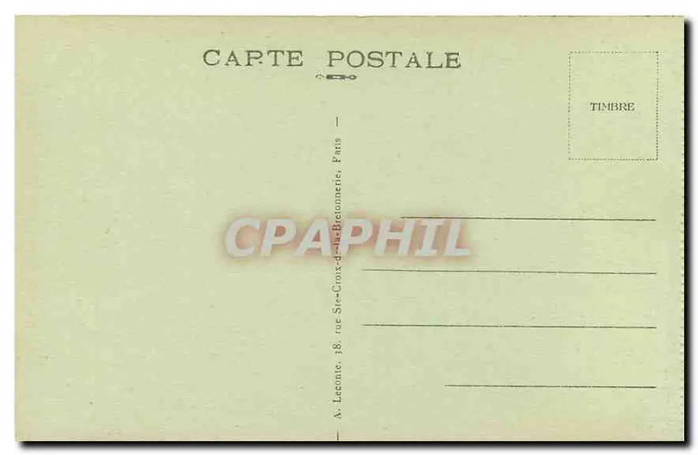 O Domo dos Invalidos — Paris — A.L. n°65 - Verso