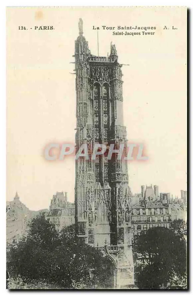 Paris — A Torre Saint-Jacques — A. L. - Frente