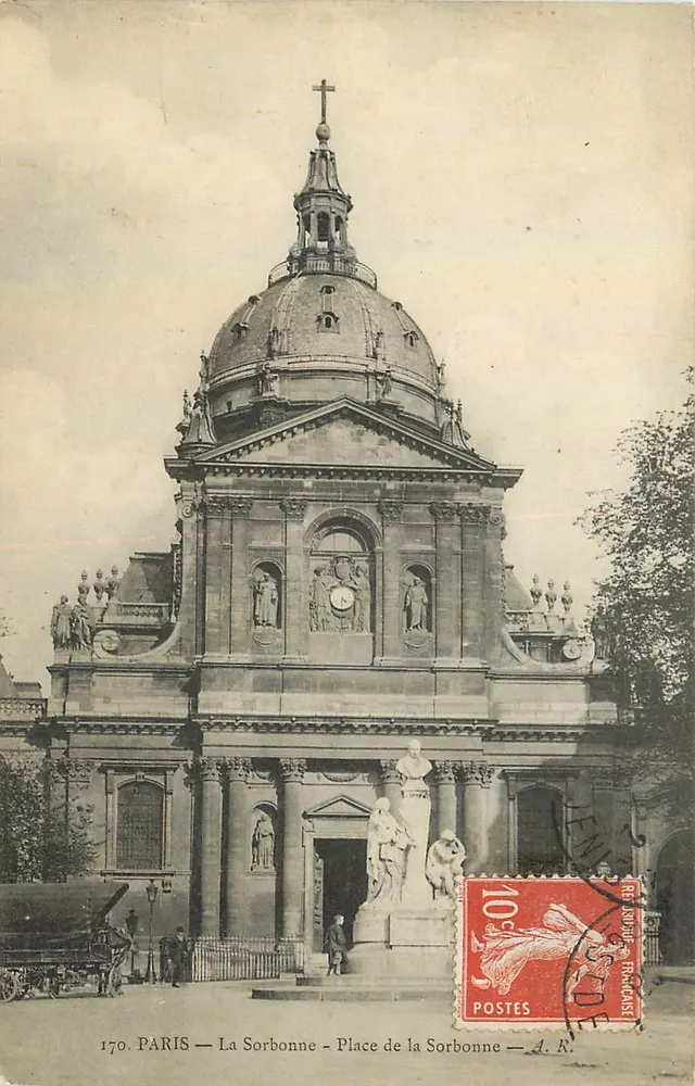 PARIS — La Sorbonne — Place de la Sorbonne — A. R. — n° 170 - Recto