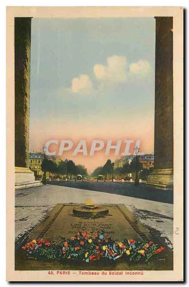 Paris — Túmulo do Soldado Desconhecido — 49 - Frente