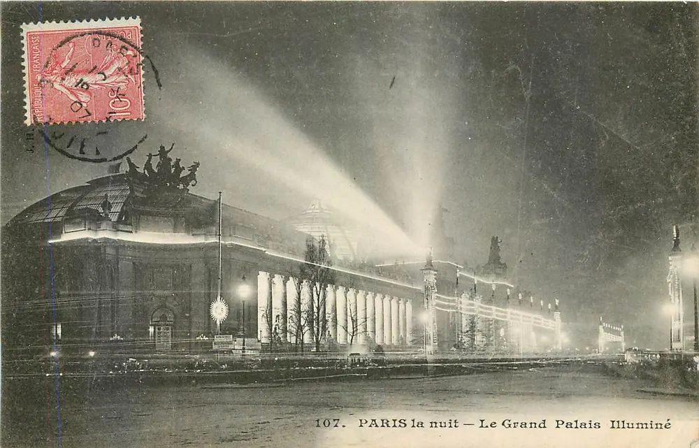 PARIS in der Nacht — Der Grand Palais beleuchtet — n° 107 - Vorderseite