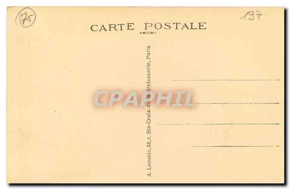 Paris — Les Invalides — Os Invalidos — 37 - Verso