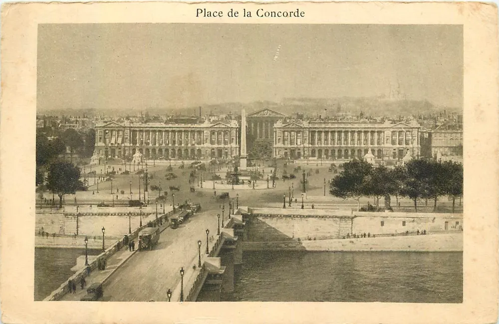 Place de la Concorde — vista do cais — editor não visível - Frente