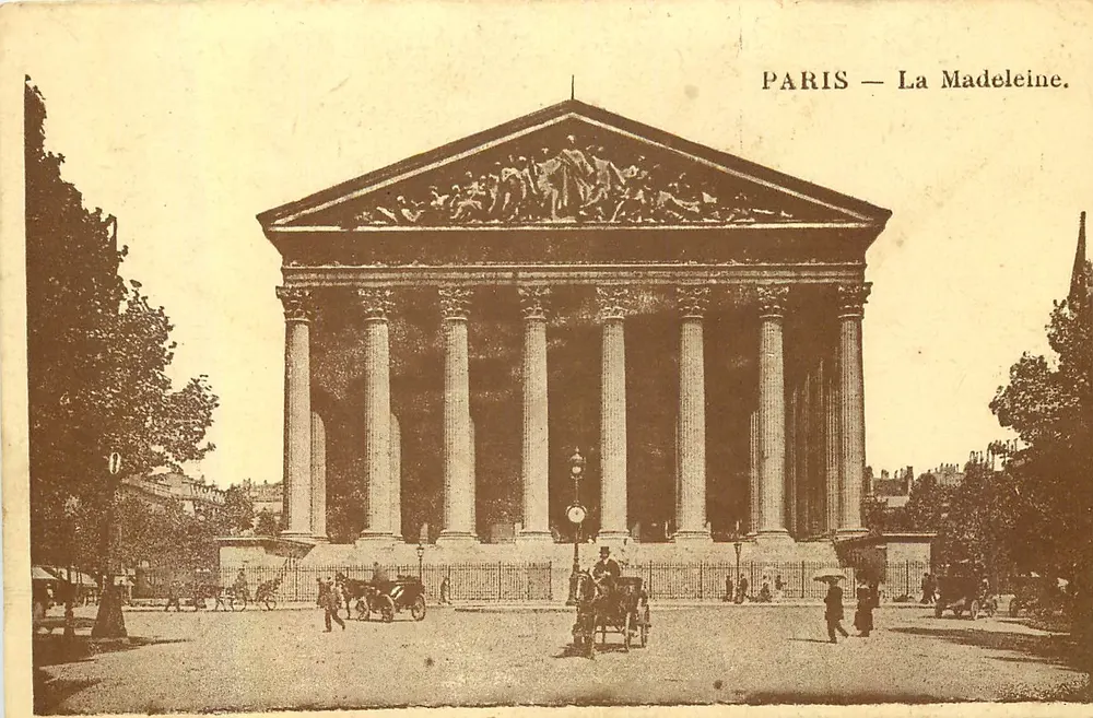 Paris — A Madeleine — Editor não identificado, número de série não visível - Frente