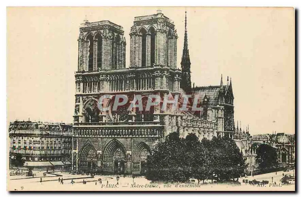 Paris — Notre-Dame, vista geral — MP. Fot. Neurheineticie - Frente