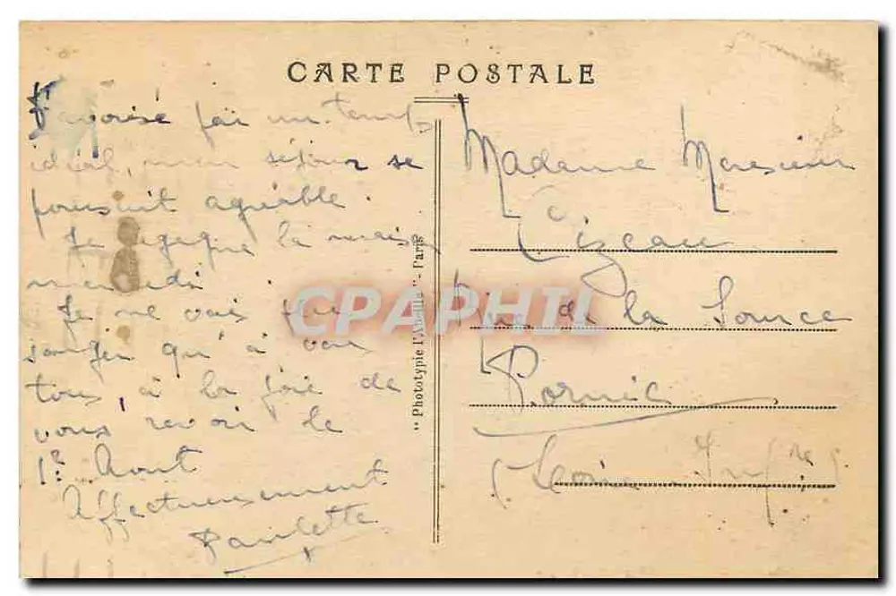 Paris — Praça da Concórdia — Panorama — Fototipia L'Ami de Paris - Verso