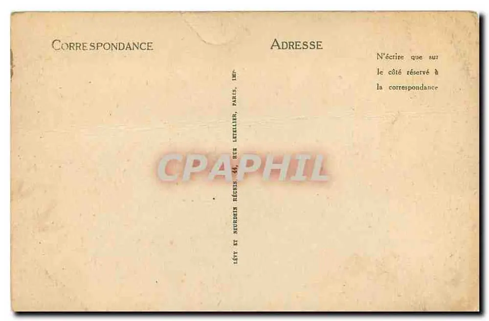 Paris — A Câmara dos Deputados — LL - Verso