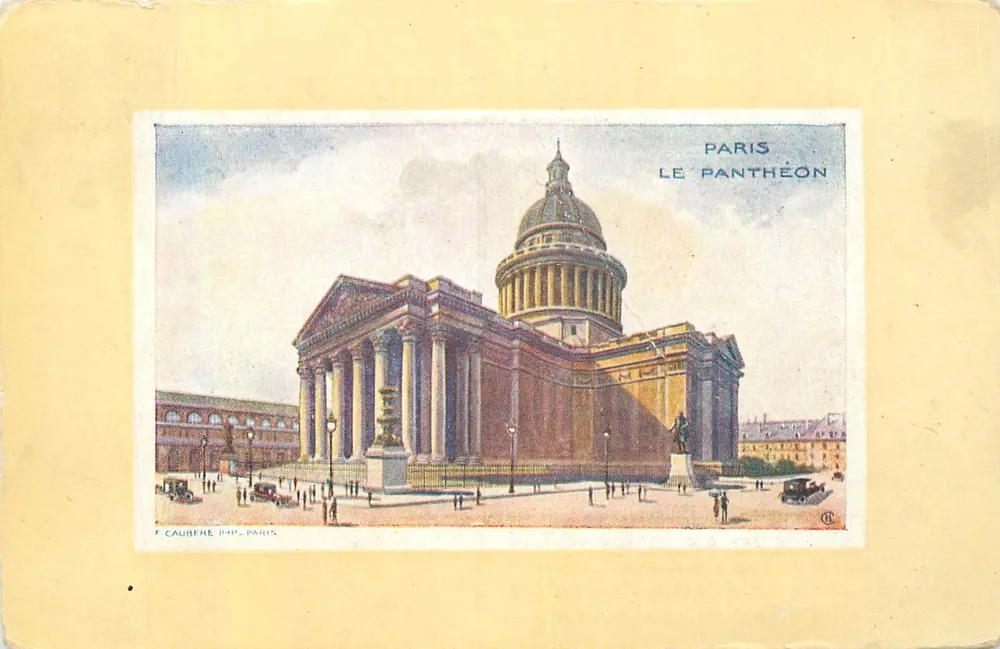 Paris — O Panteão — F. Caubene, Paris - Frente