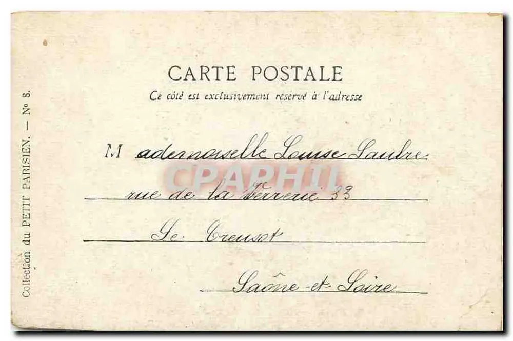 Paris — La Place de la Concorde — Collection du Petit Parisien, N° 8 - Rewers
