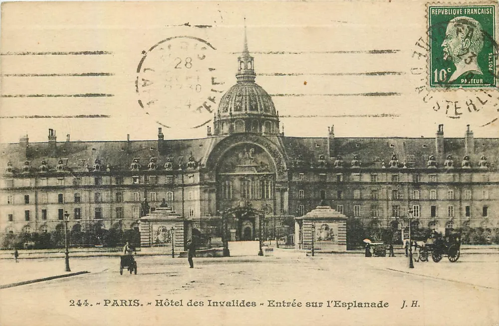 Paris - Hôtel des Invalides - Entrée sur l'Esplanade - J.H. - n°244 - Recto