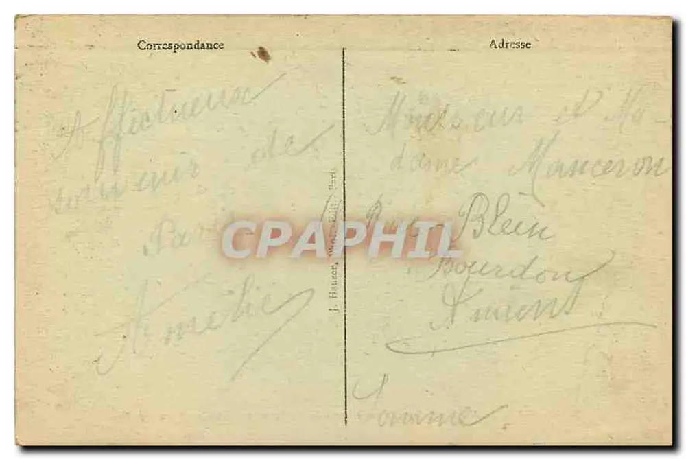 Paris - Hôtel des Invalides - Entrée sur l'Esplanade - J.H. - n°244 - Verso
