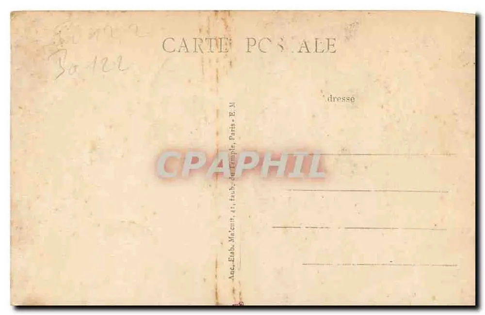 Paris — Le Sacré-Cœur de Montmartre — E.M. n°40 - Verso