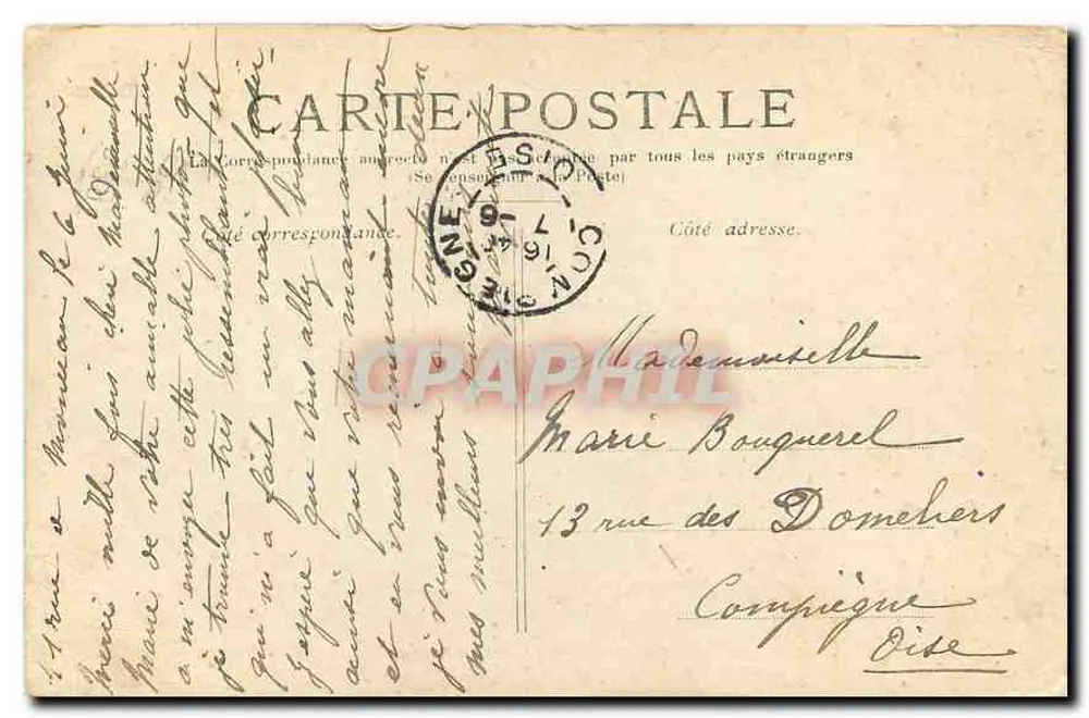 Paryż — Miejsce Tuileries — Nieznany wydawca - Rewers