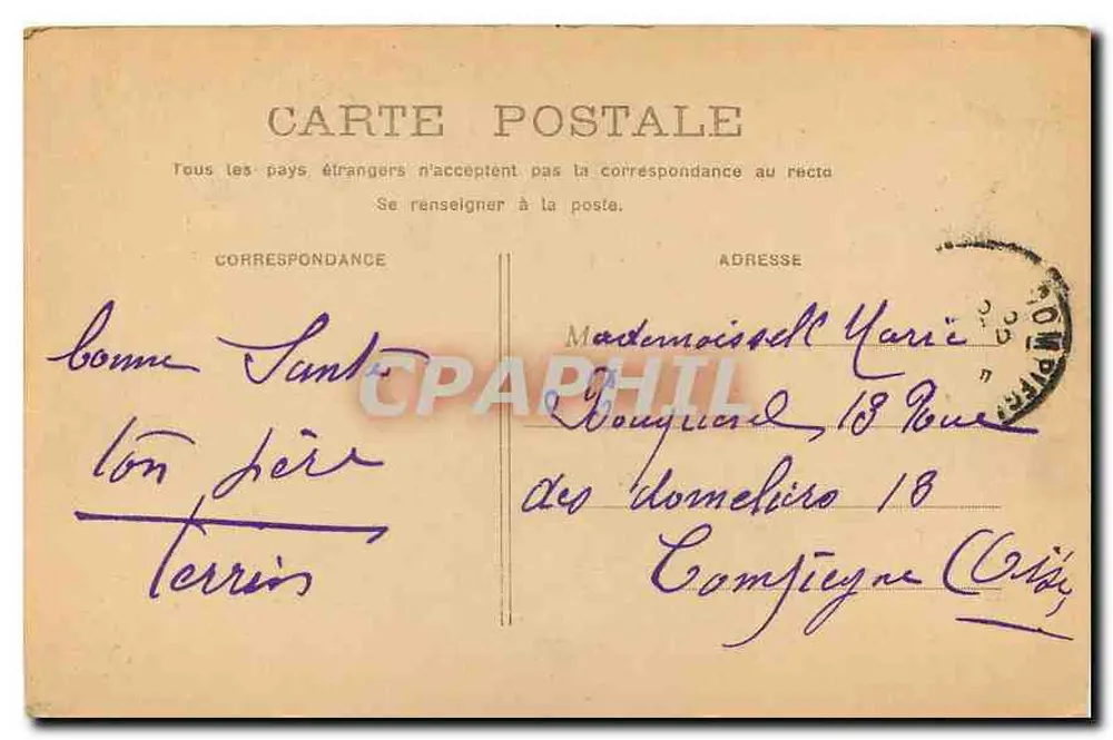 Paris — Estátua de Henri IV — editor não identificado, número de série não visível - Verso