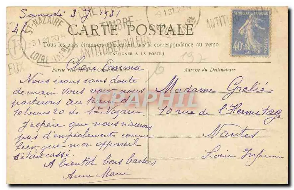 Paris — La Porte Saint-Denis — Collection Petit Journal - Verso
