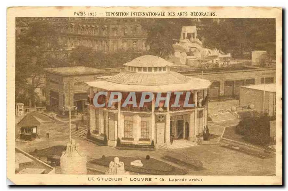 Paris 1925 — Exposition internationale des arts décoratifs. Le Studium Louvre (A. Laprade arch.) - Recto