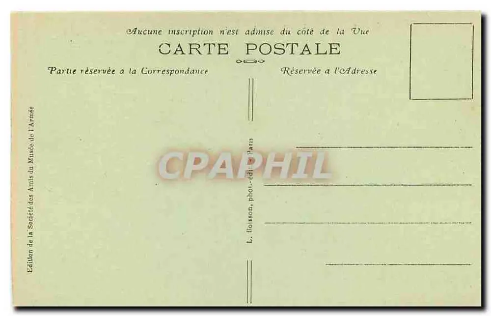 Napoleonskapelle im Hôtel des Invalides — Paris — Edition der Gesellschaft der Freunde des Militärmuseums - Rückseite