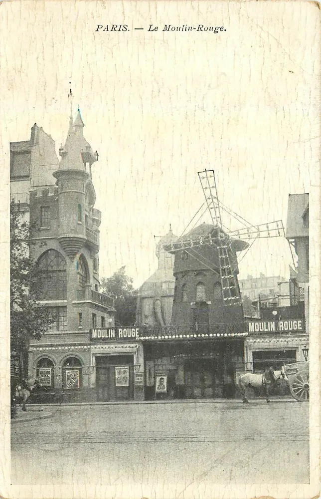 Paris — O Moulin-Rouge — editor desconhecido, número de série não visível - Frente