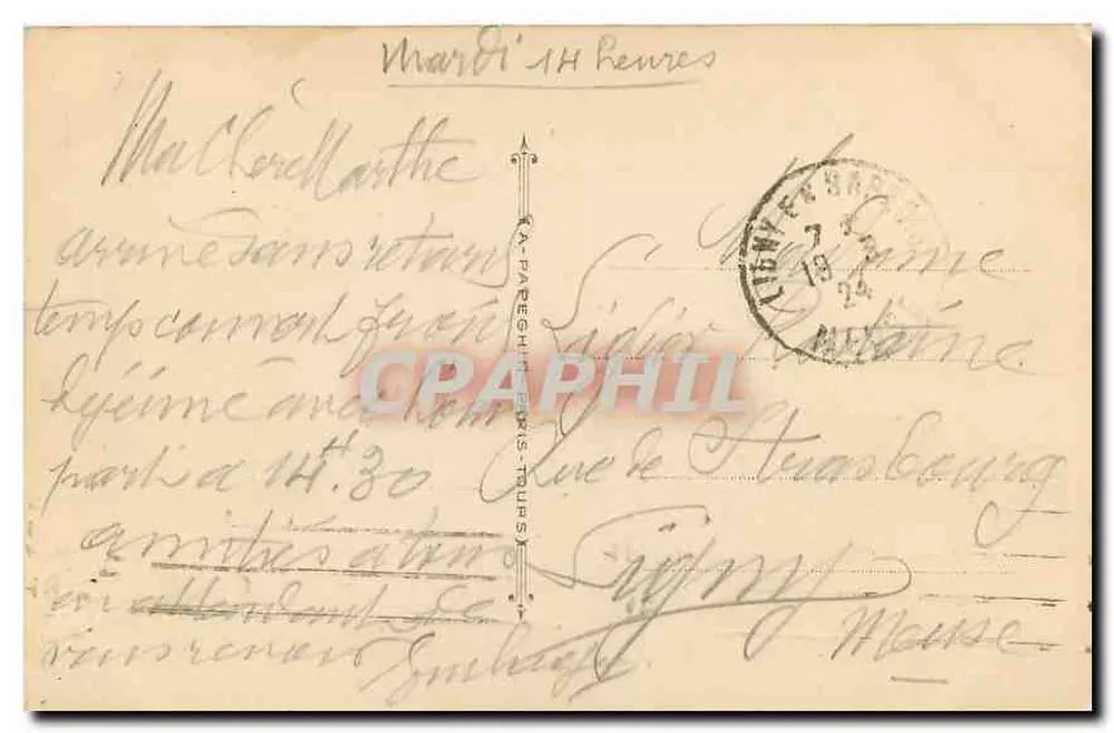 Paris — A Estação de Orsay — A.P. — Estação Ferroviária de Orsay - Verso