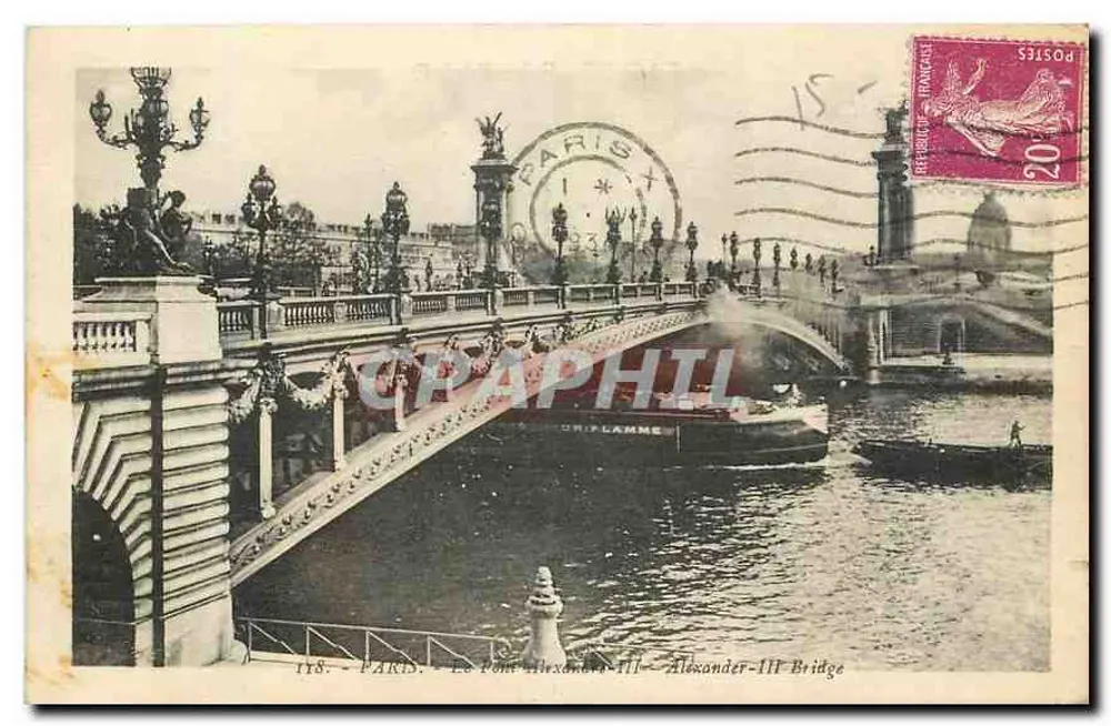 Paris - O Ponte Alexandre-III - Ponte Alexander-III — editor TYS - Frente
